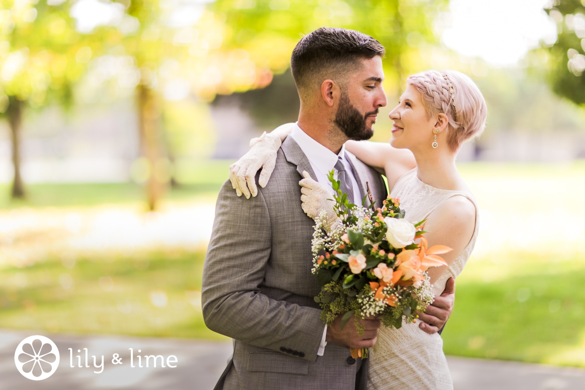 Bridal Style: Hairdos for Short Hair | Lily u0026 Lime