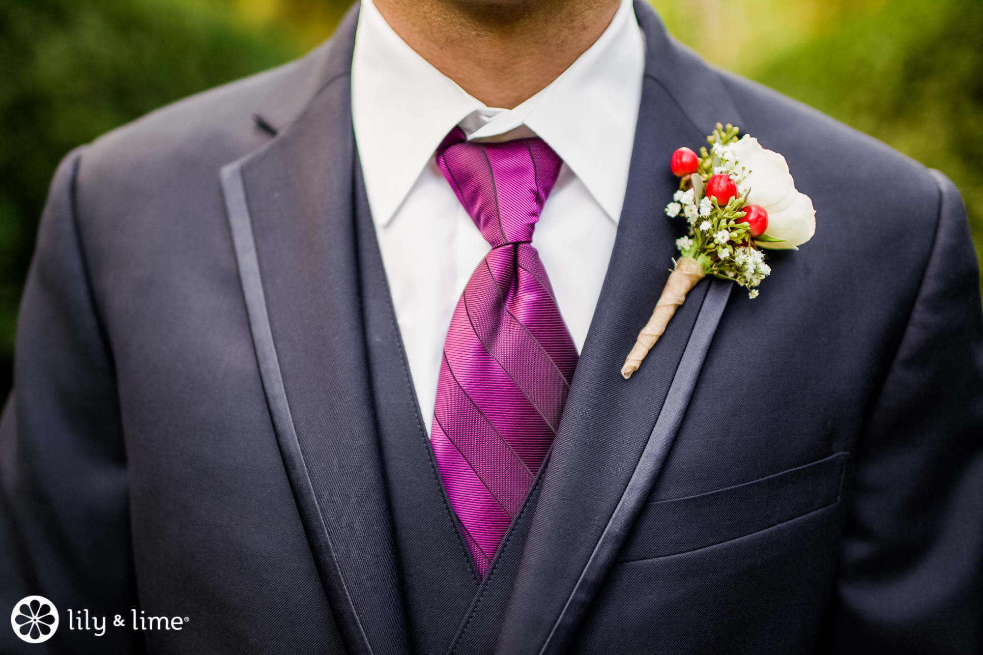 Patterned Ties for Grooms | Lily & Lime